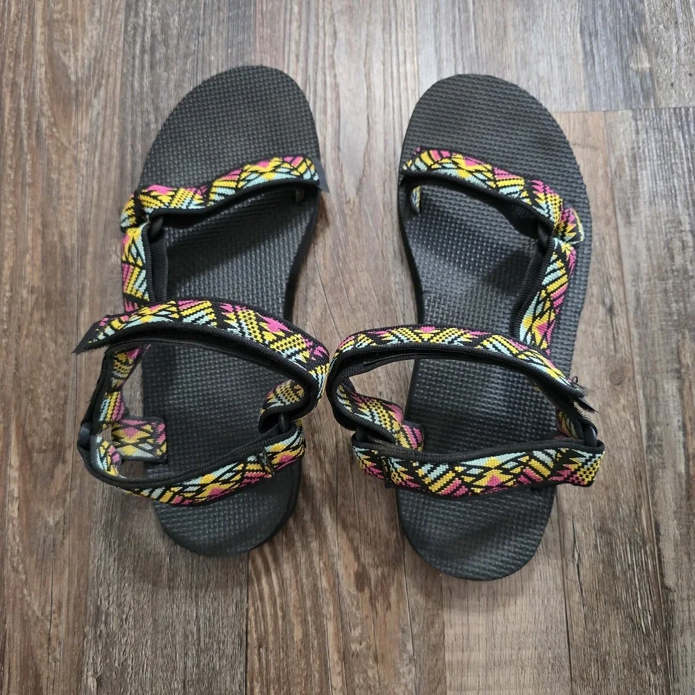 Teva Women's Size 9  Original Universal Sport Multicolor Sandals Boho Gorpcore